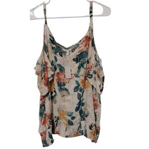 Maurices Cold Shoulder Shirt Plus Size 2 2x Women's Flowers Nwt Summer New Cute